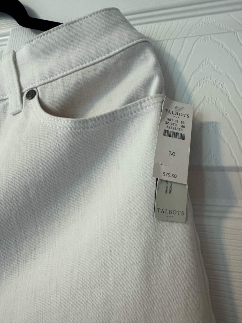 Talbots White Straight-Leg Jeans - Picture 2 of 6